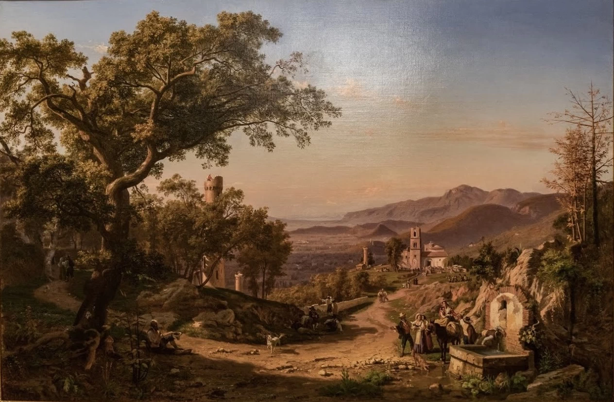 Veduta della Cava,Museo e Real Bosco di Capodimonte, Napoli